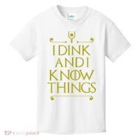 I Dink And I Know Things Funny Pickleball Kids T-Shirt thumb 0