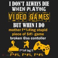 I Don't Always Die Gamer Funny Golf Towel thumb 3