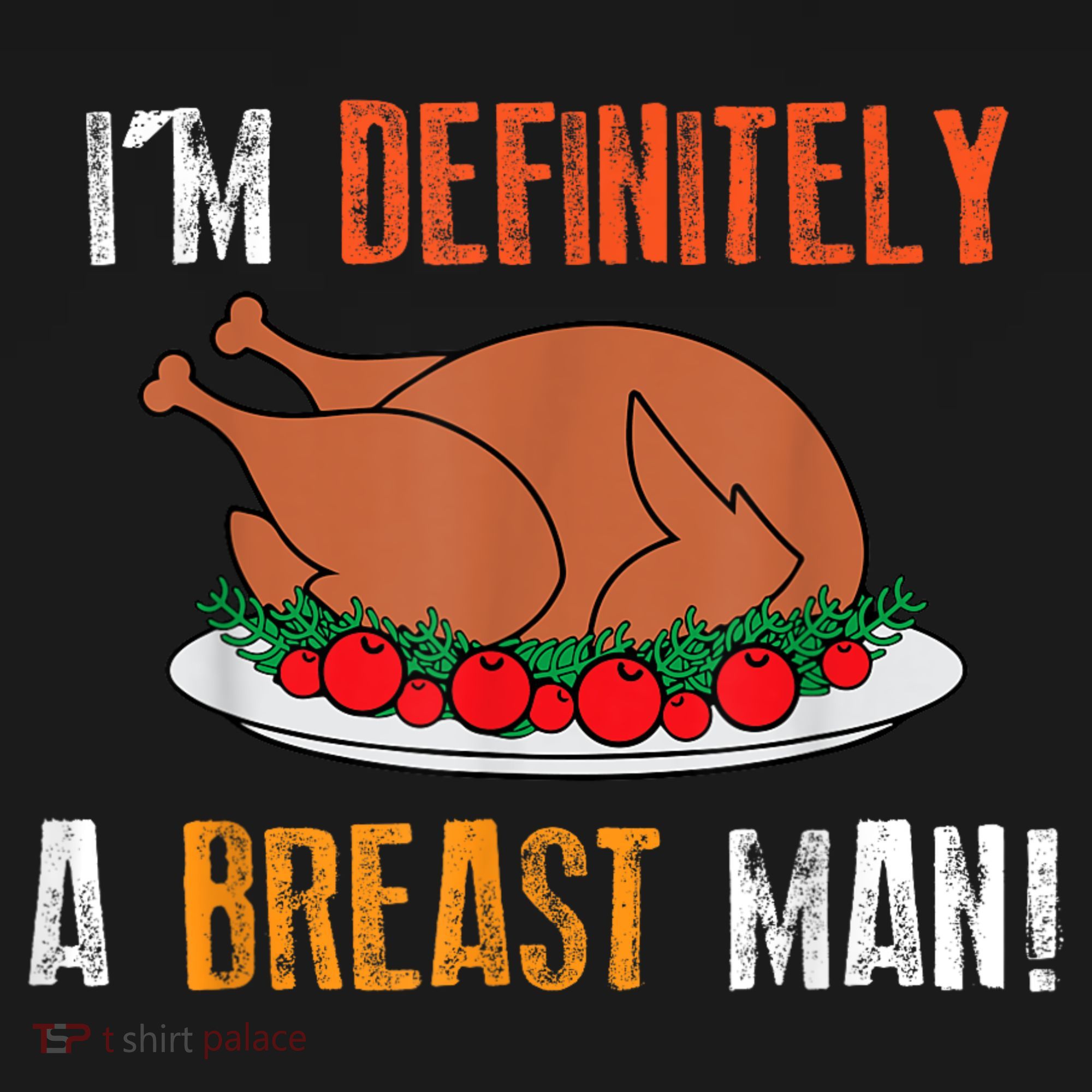 IM Definitely A Breast Man Funny Thanksgiving Turkey Mousepad
