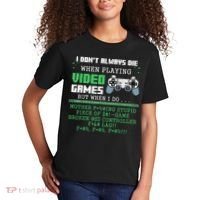 I Don't Always Die When Playing Video Games Controller Gamer Kids T-Shirt thumb 2
