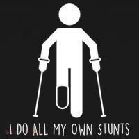 I Do All My Own Stunts Gift Get Well Gift Funny Injury Leg Gift Doggie Tank thumb 4