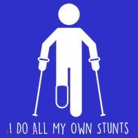 I Do All My Own Stunts Gift Get Well Gift Funny Injury Leg Gift Coaster thumb 2