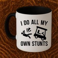 I Do All My Own Stunts For Golfers Gift Coffee Mug thumb 2
