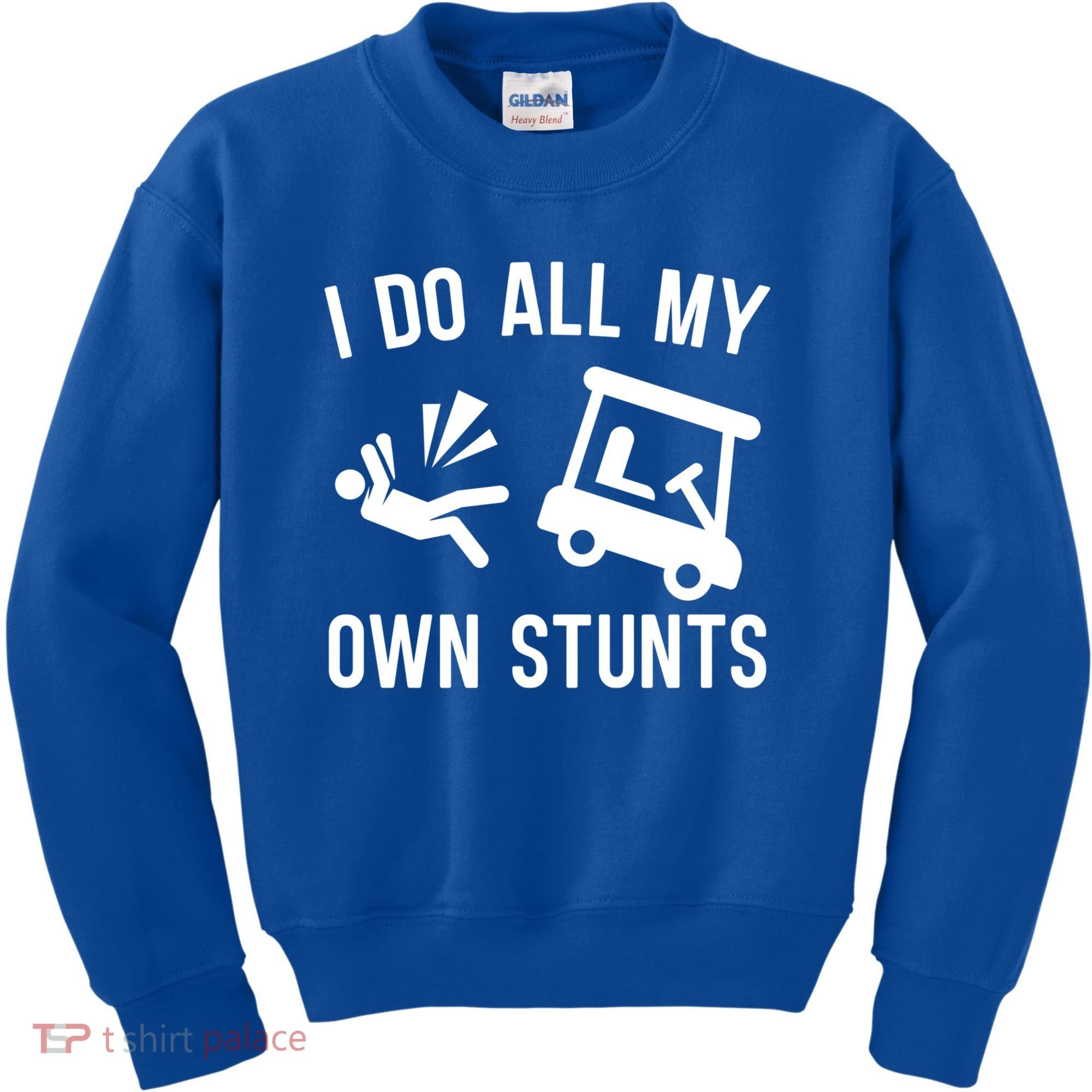 I Do All My Own Stunts For Golfers Gift Kids Sweatshirt