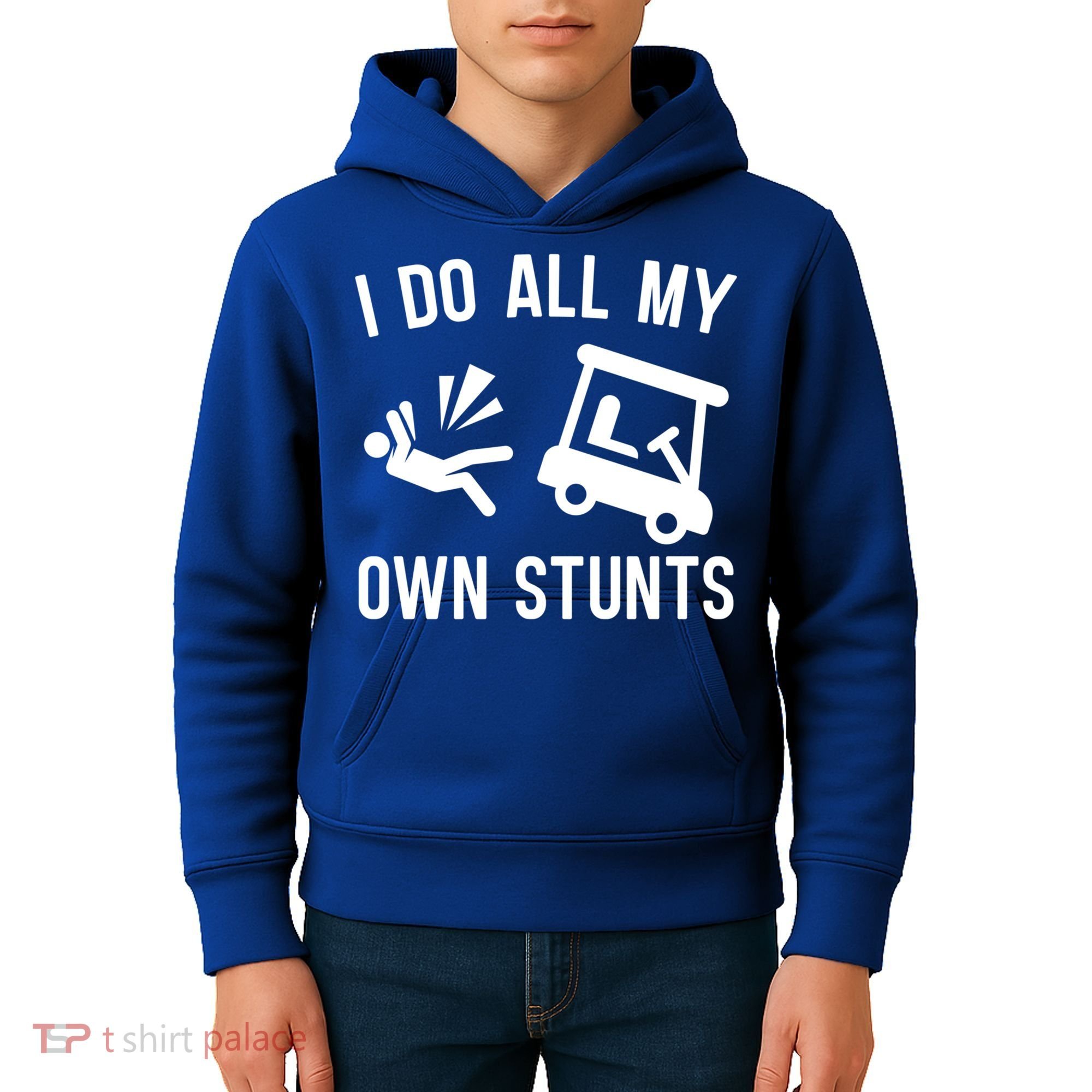 I Do All My Own Stunts For Golfers Gift Kids Hoodie