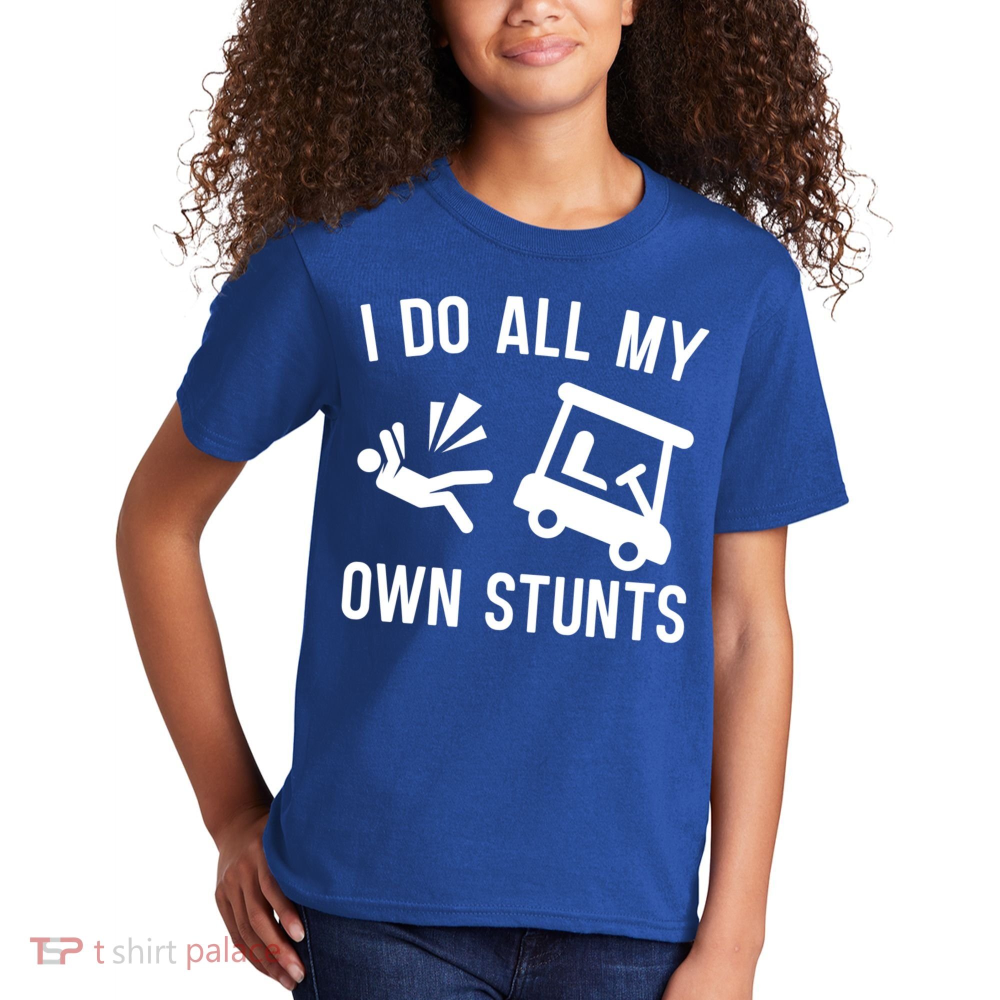 I Do All My Own Stunts For Golfers Gift Kids T-Shirt