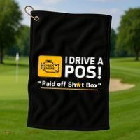 I Drive A Pos Paid Off Sht Box Golf Towel thumb 1
