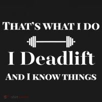 I Deadlift And I Know Things. Funny Powerlifting Weight Lift Gift Mousepad thumb 1
