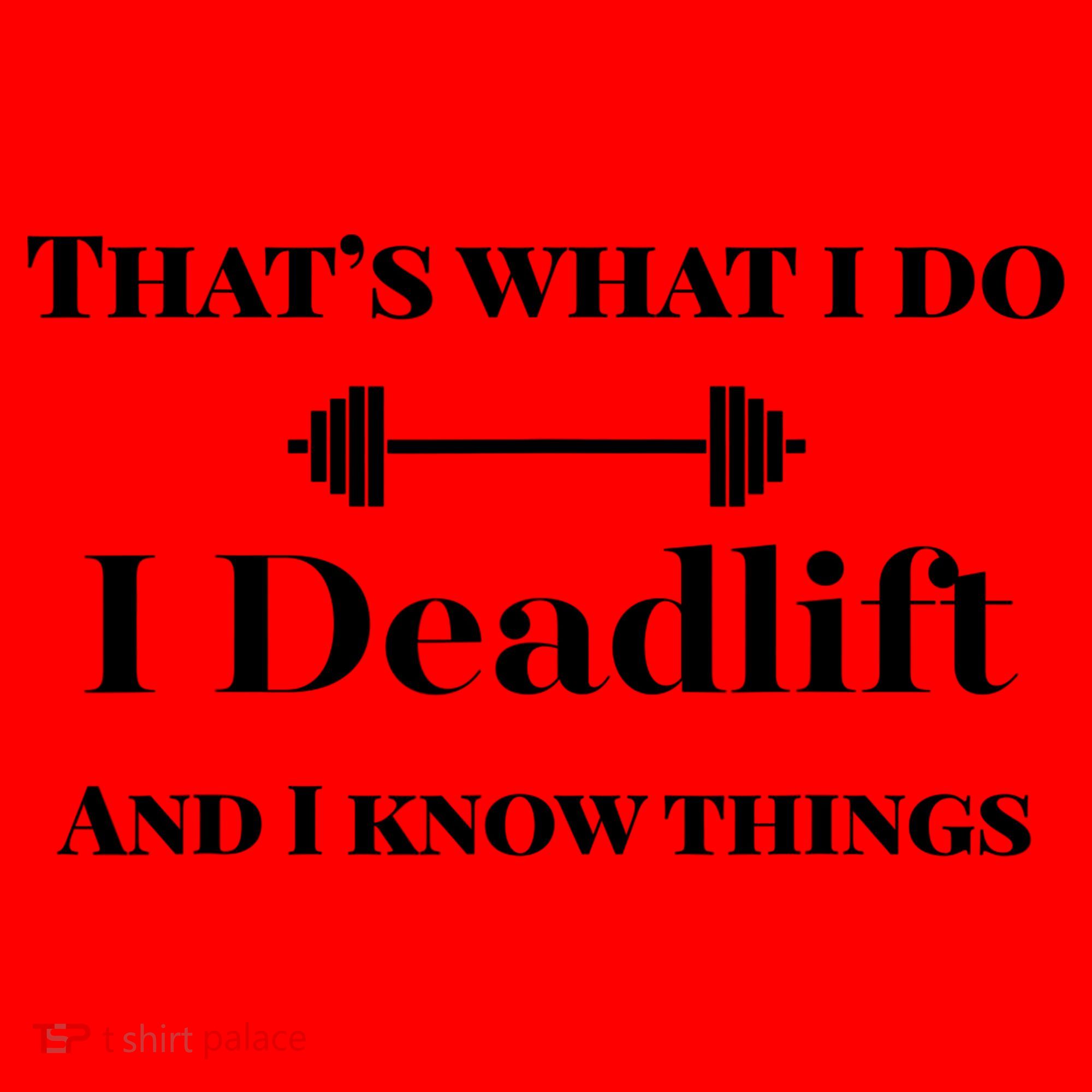 I Deadlift And I Know Things. Funny Powerlifting Weight Lift Gift Santa Hat