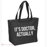 It's Doctor Actually Funny PHD Tote Bag thumb 2