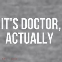 It's Doctor Actually Funny PHD Women's Racerback Cropped Tank thumb 2