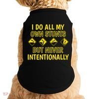 I Do All My Own Stunts Accident Prone Clumsy Get Well Funny Gift Doggie Tank thumb 0