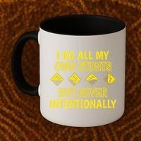 I Do All My Own Stunts Accident Prone Clumsy Get Well Funny Gift Coffee Mug thumb 2