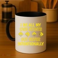 I Do All My Own Stunts Accident Prone Clumsy Get Well Funny Gift Coffee Mug thumb 4