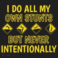 I Do All My Own Stunts Accident Prone Clumsy Get Well Funny Gift Beanie thumb 2