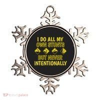 I Do All My Own Stunts Accident Prone Clumsy Get Well Funny Gift Ornament thumb 0