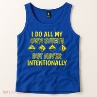 I Do All My Own Stunts Accident Prone Clumsy Get Well Funny Gift Tank Top thumb 2