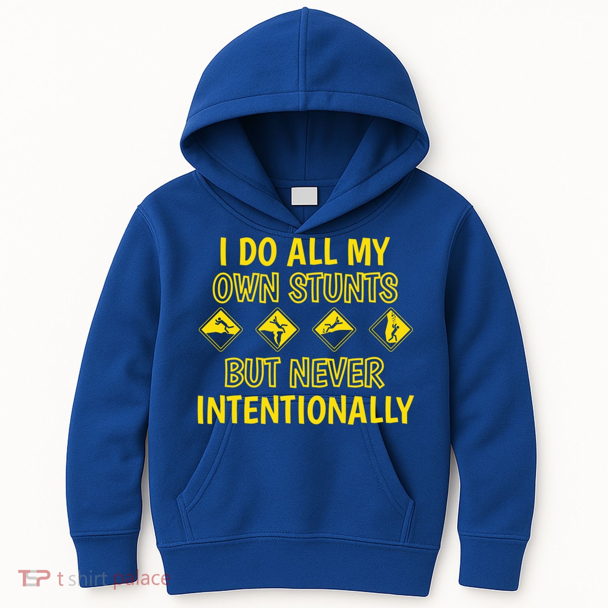 I Do All My Own Stunts Accident Prone Clumsy Get Well Funny Gift Kids Hoodie