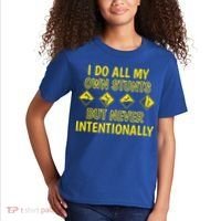 I Do All My Own Stunts Accident Prone Clumsy Get Well Funny Gift Kids T-Shirt thumb 2