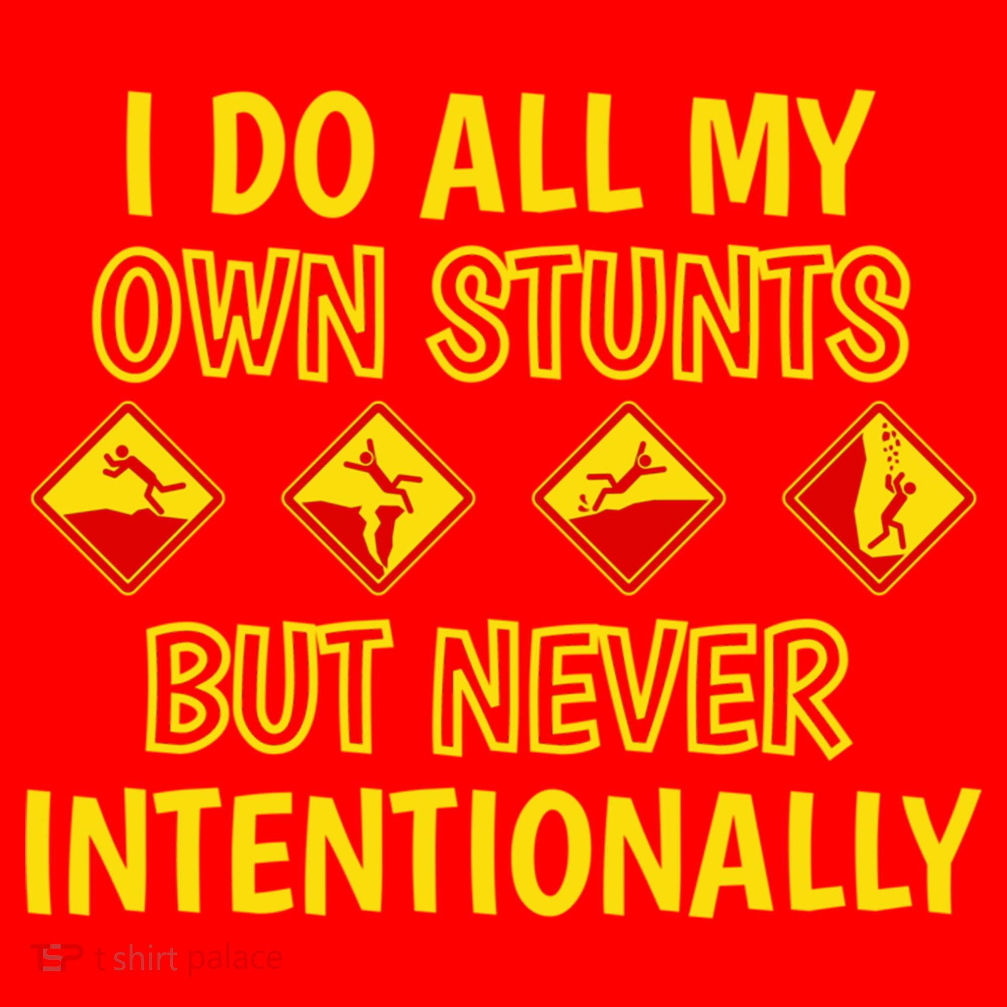 I Do All My Own Stunts Accident Prone Clumsy Get Well Funny Gift Santa Hat