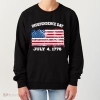 Independence Day American Flag Patriotic 1776 We The People Women's Sweatshirt thumb 0