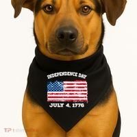Independence Day American Flag Patriotic 1776 We The People USA-Made Doggie Bandana thumb 1