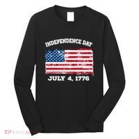 Independence Day American Flag Patriotic 1776 We The People Long Sleeve Shirt thumb 0