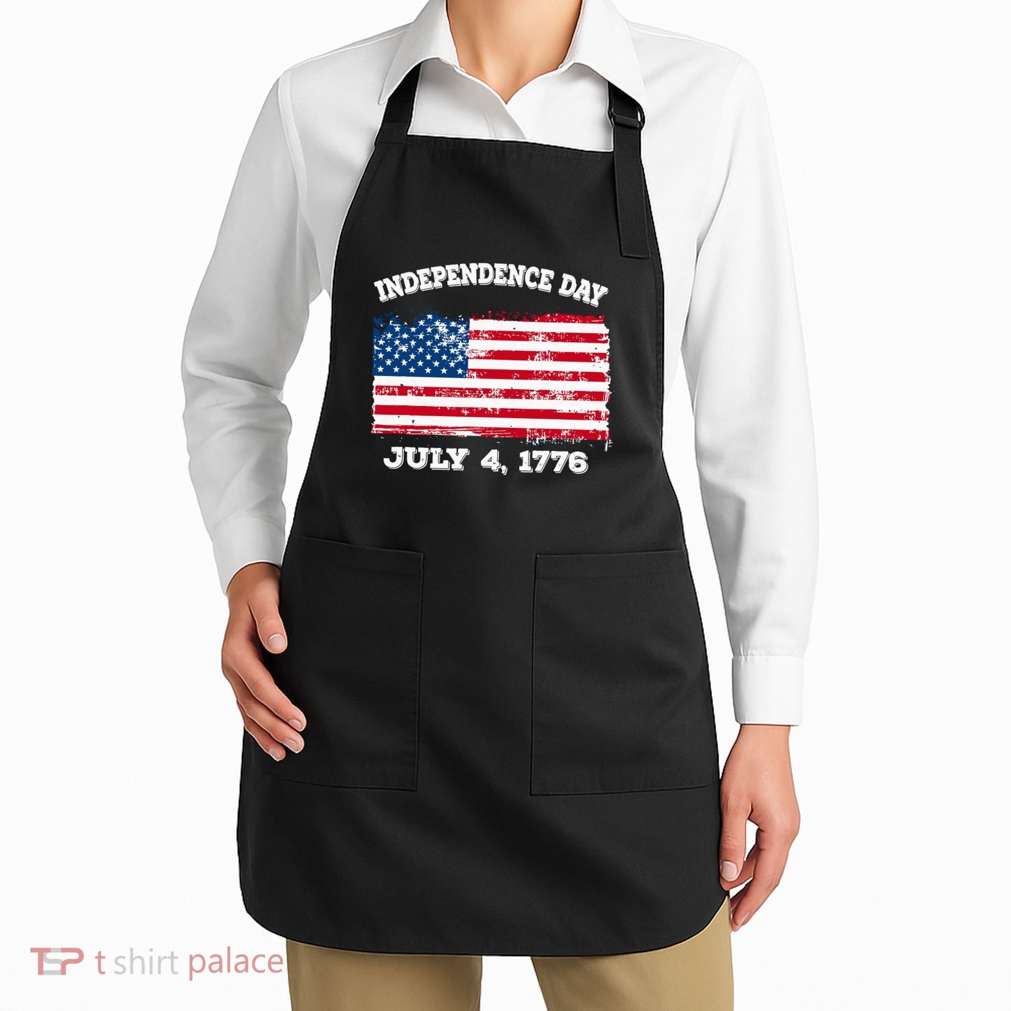 Independence Day American Flag Patriotic 1776 We The People Apron