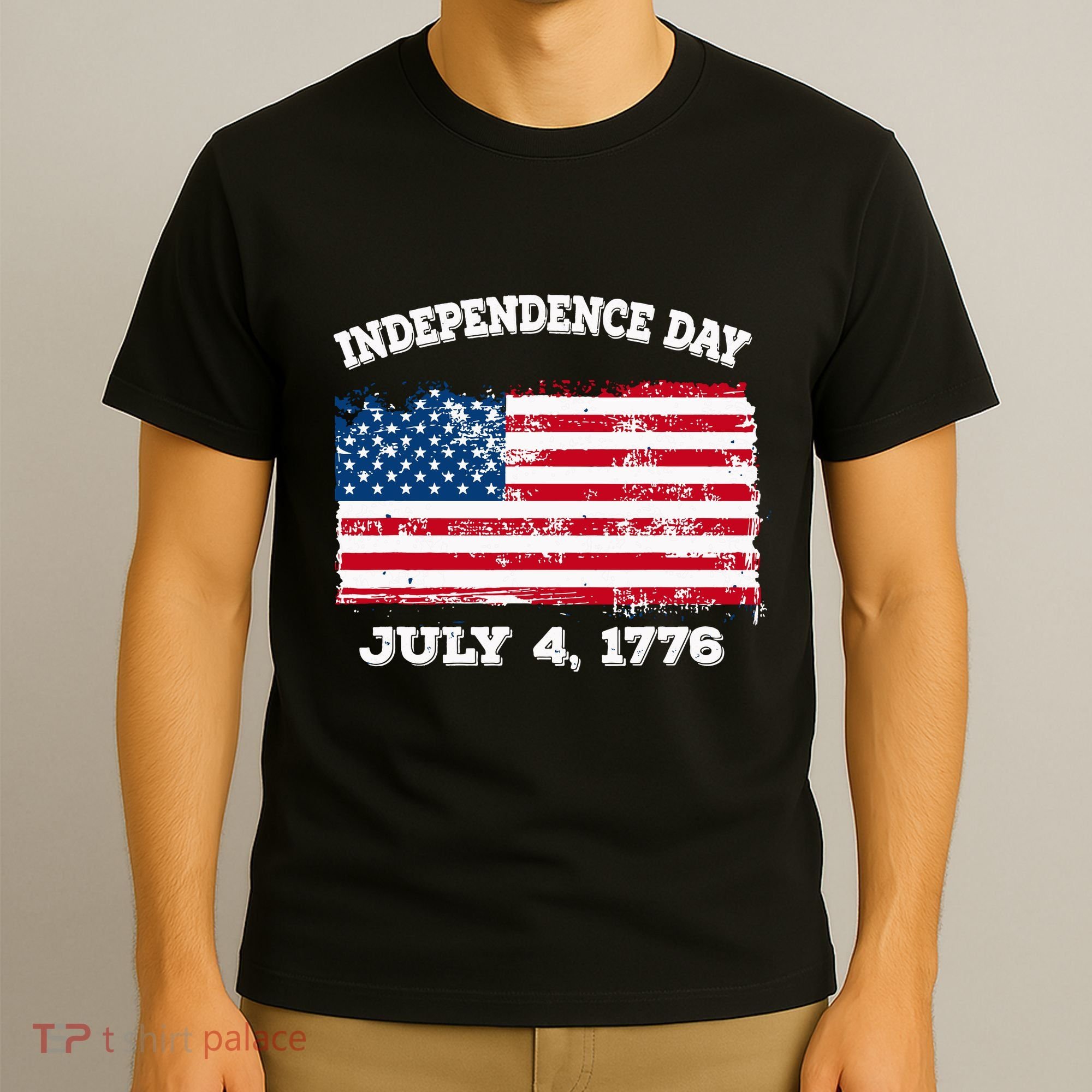 Independence Day American Flag Patriotic 1776 We The People T-Shirt