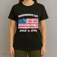 Independence Day American Flag Patriotic 1776 We The People T-Shirt thumb 4