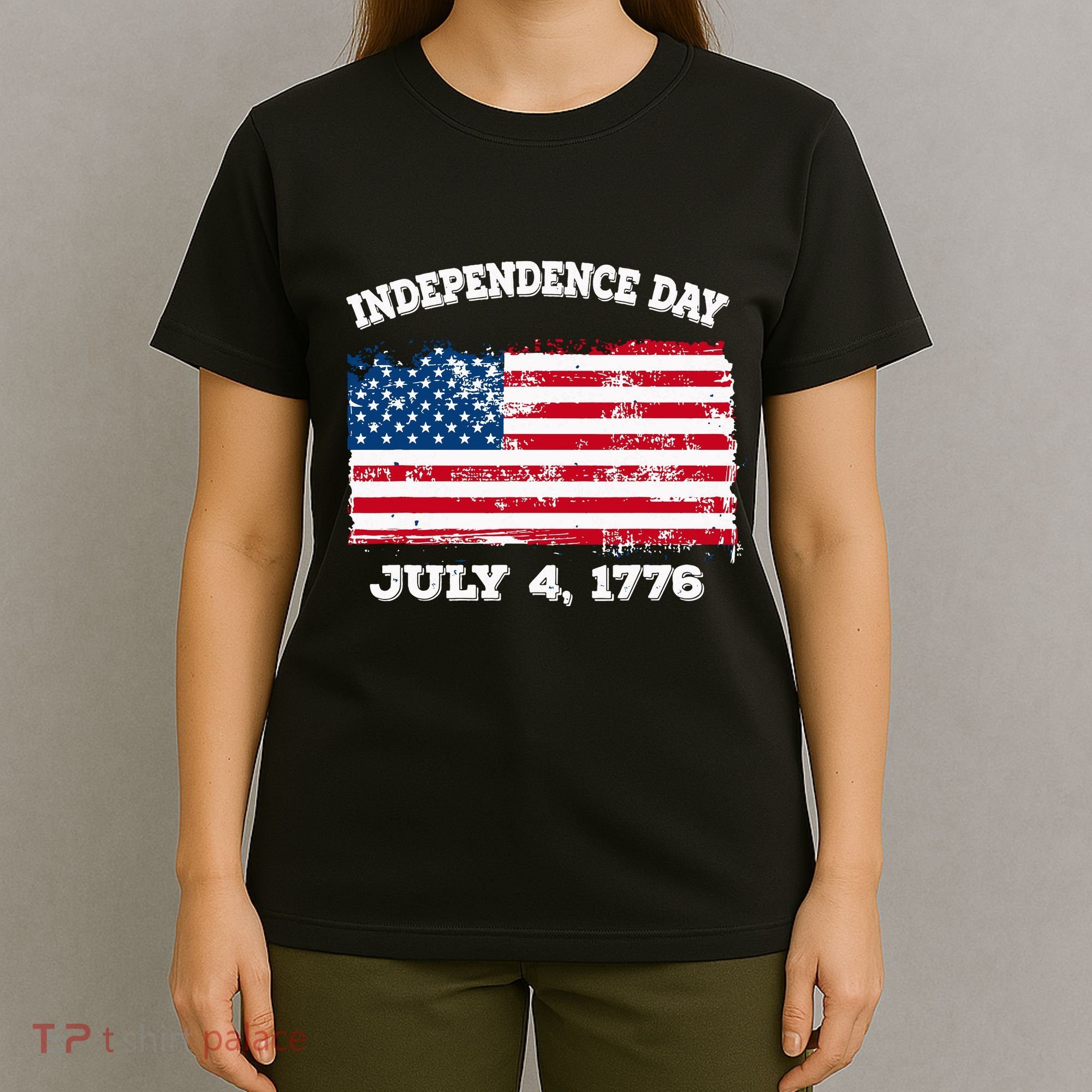 Independence Day American Flag Patriotic 1776 We The People T-Shirt