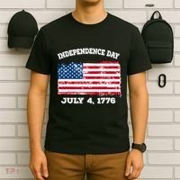Independence Day American Flag Patriotic 1776 We The People T-Shirt thumb 6