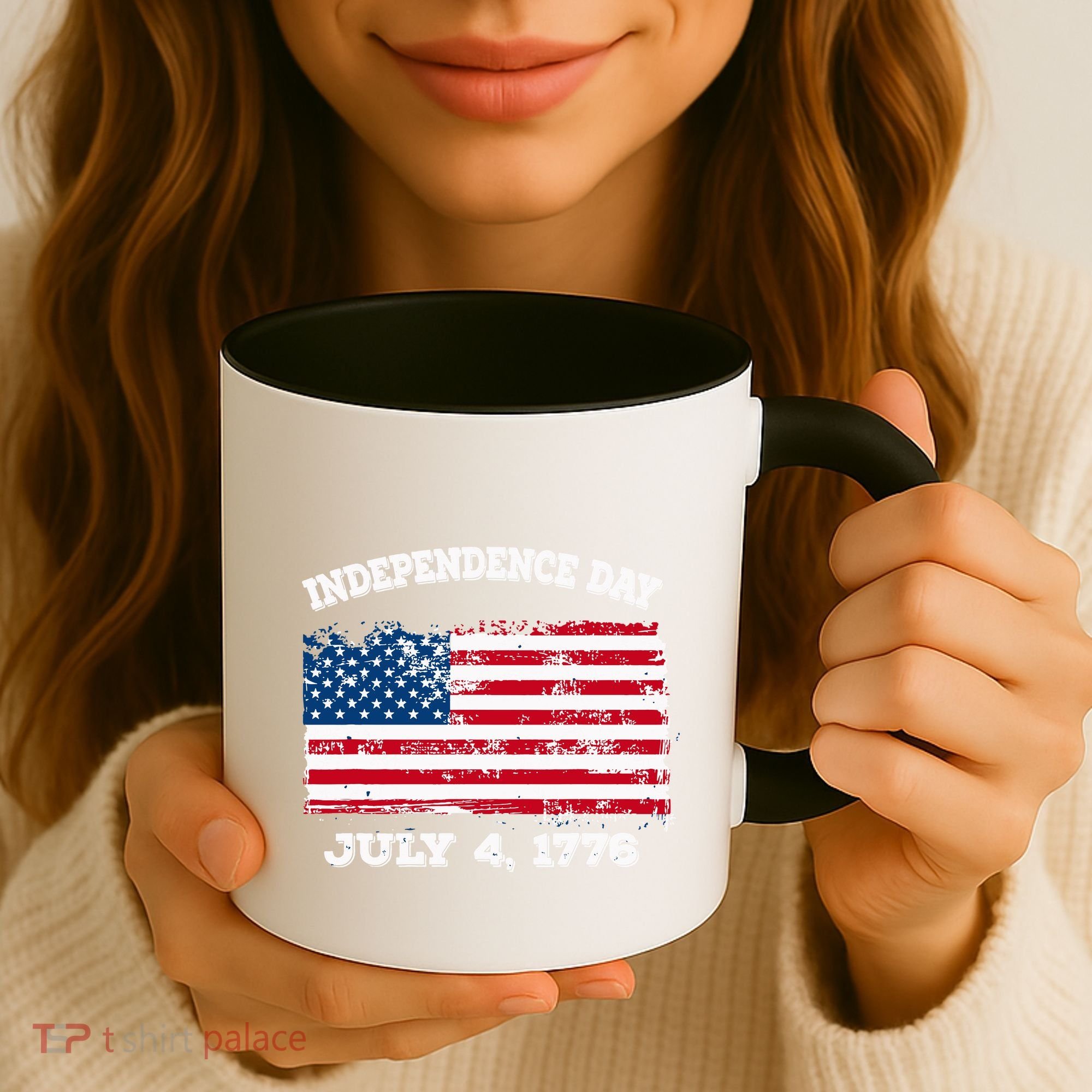 Independence Day American Flag Patriotic 1776 We The People Coffee Mug