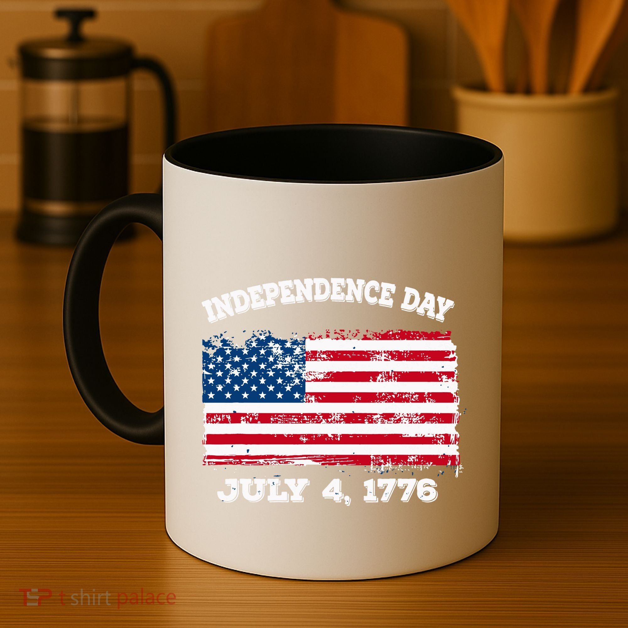 Independence Day American Flag Patriotic 1776 We The People Coffee Mug