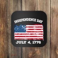 Independence Day American Flag Patriotic 1776 We The People Coaster thumb 0