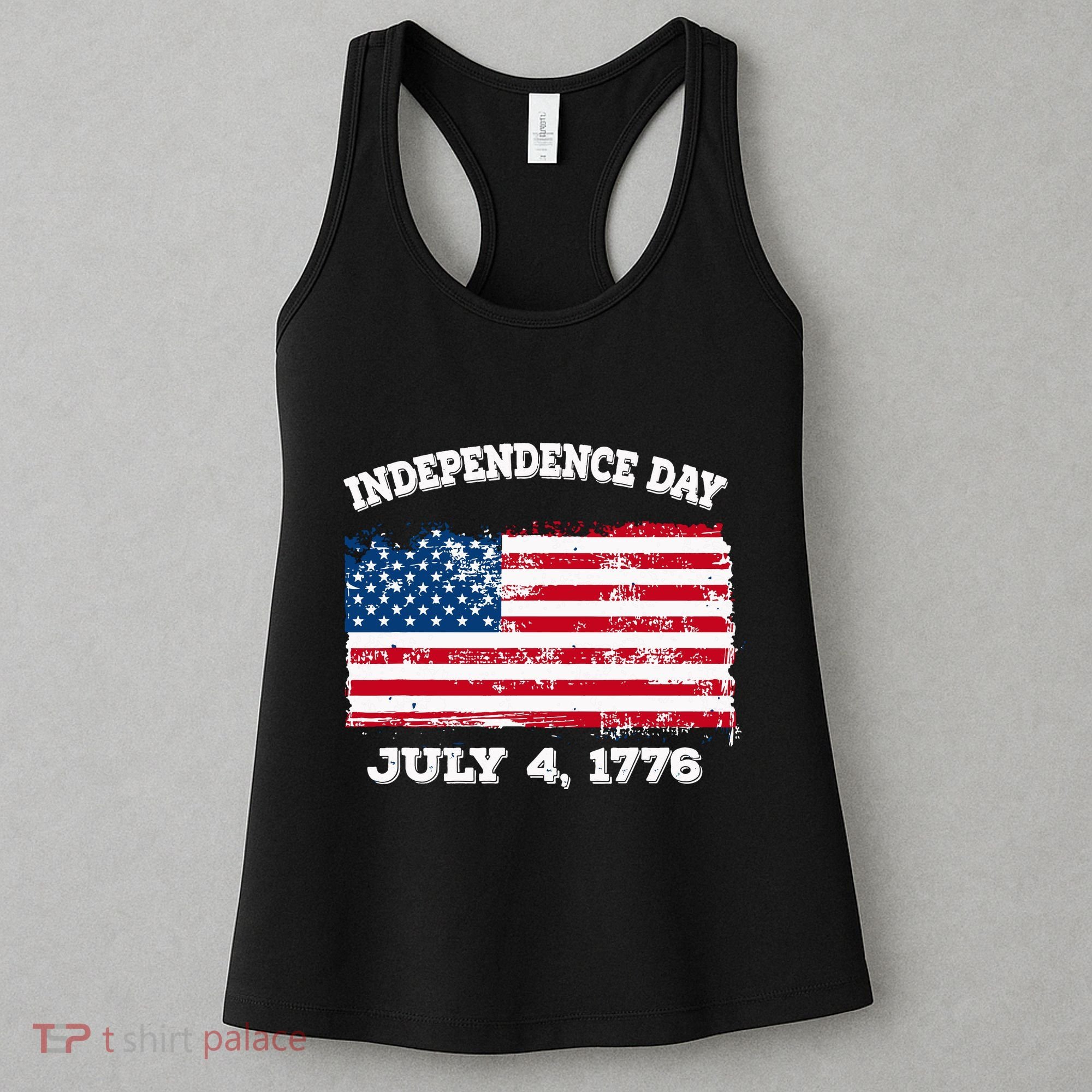 Independence Day American Flag Patriotic 1776 We The People Women's Tank Top