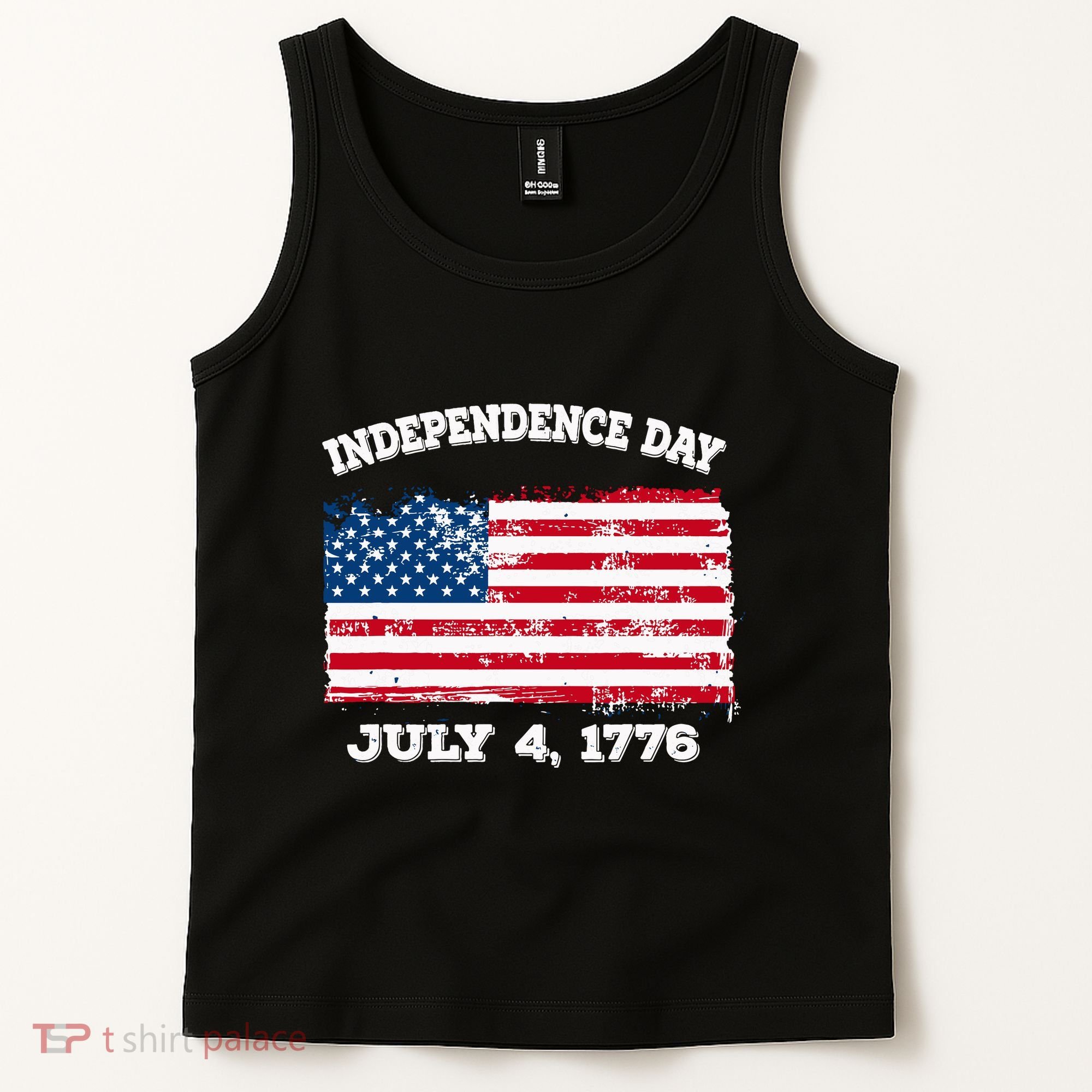 Independence Day American Flag Patriotic 1776 We The People Tank Top
