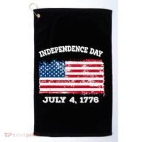 Independence Day American Flag Patriotic 1776 We The People Golf Towel thumb 0