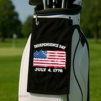 Independence Day American Flag Patriotic 1776 We The People Golf Towel thumb 2