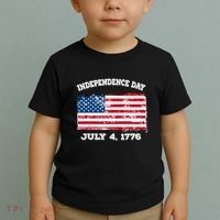 Independence Day American Flag Patriotic 1776 We The People Toddler T-Shirt thumb 2
