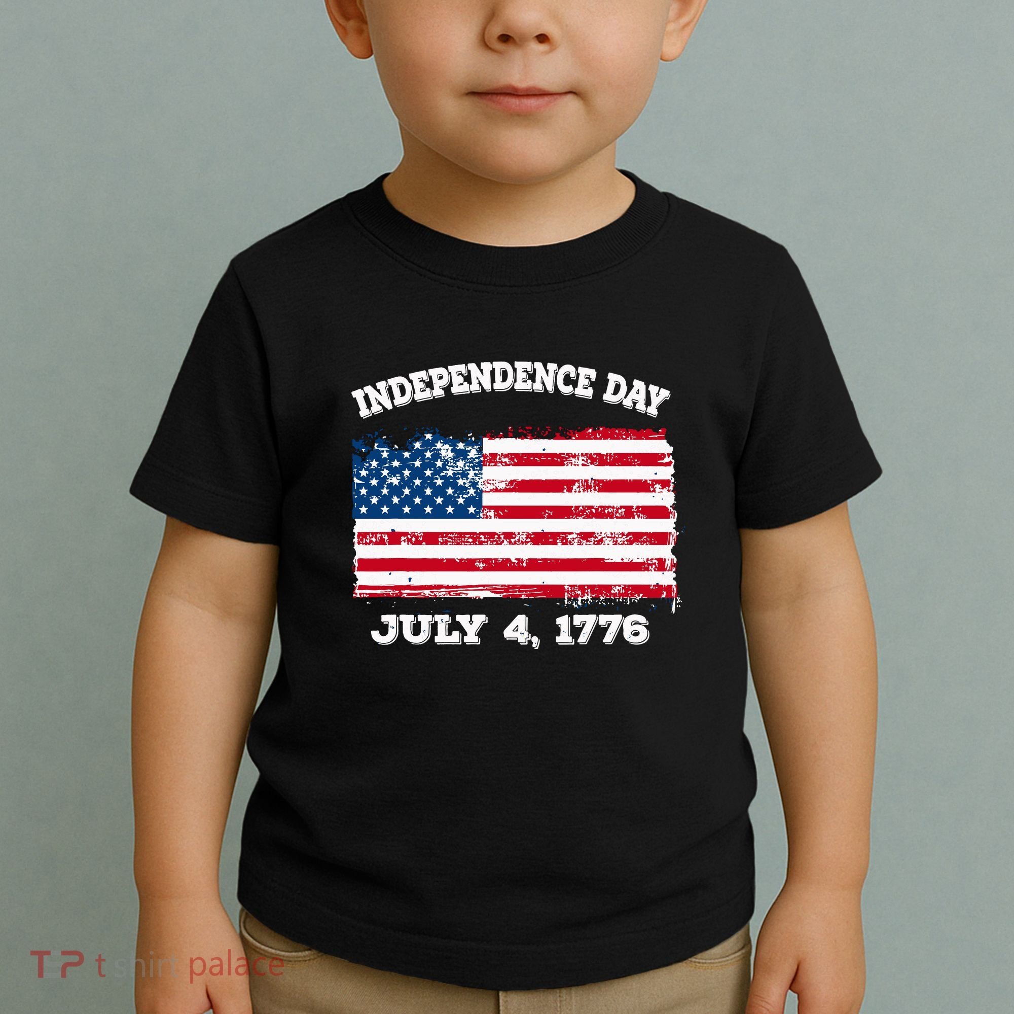 Independence Day American Flag Patriotic 1776 We The People Toddler T-Shirt