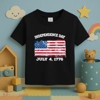 Independence Day American Flag Patriotic 1776 We The People Toddler T-Shirt thumb 3