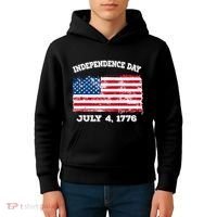Independence Day American Flag Patriotic 1776 We The People Kids Hoodie thumb 4