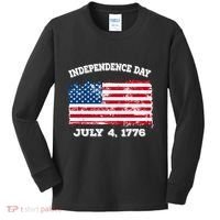 Independence Day American Flag Patriotic 1776 We The People Kids Long Sleeve Shirt thumb 0