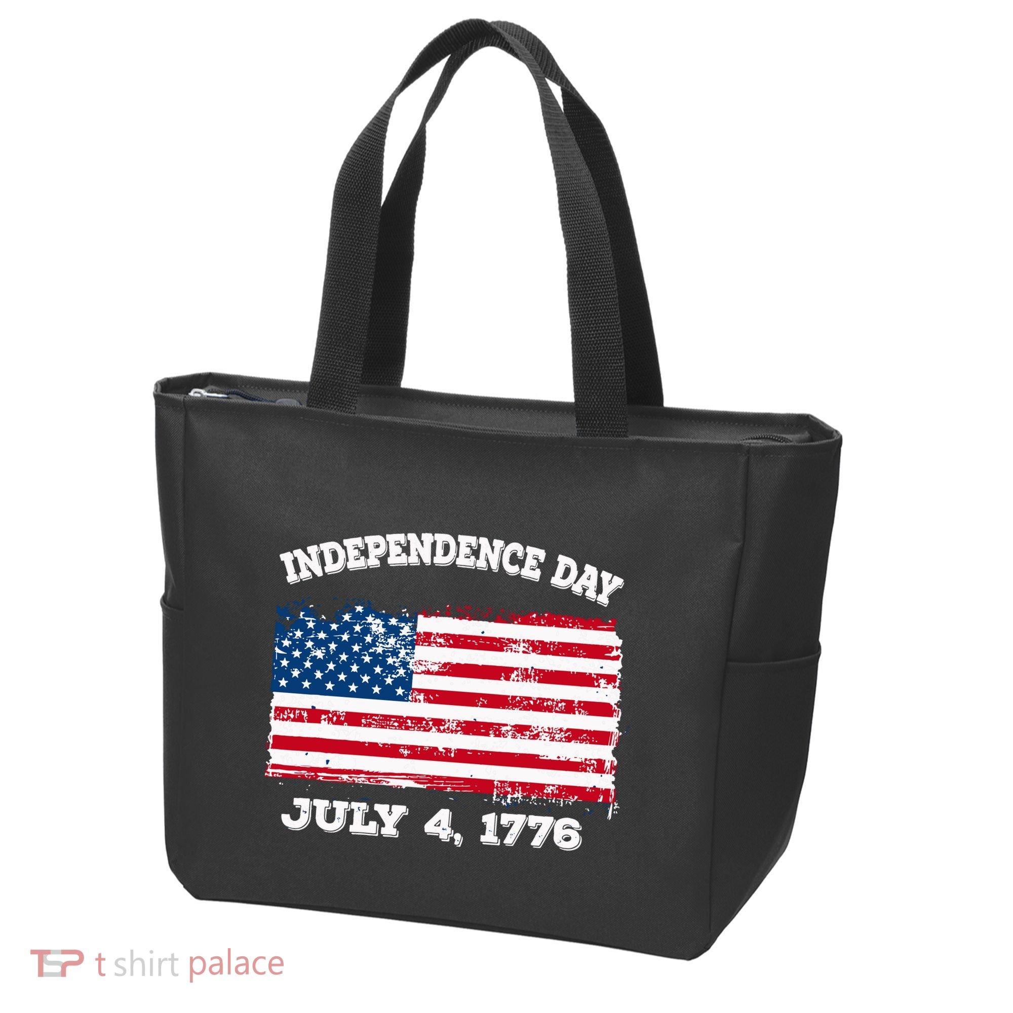 Independence Day American Flag Patriotic 1776 We The People Tote Bag