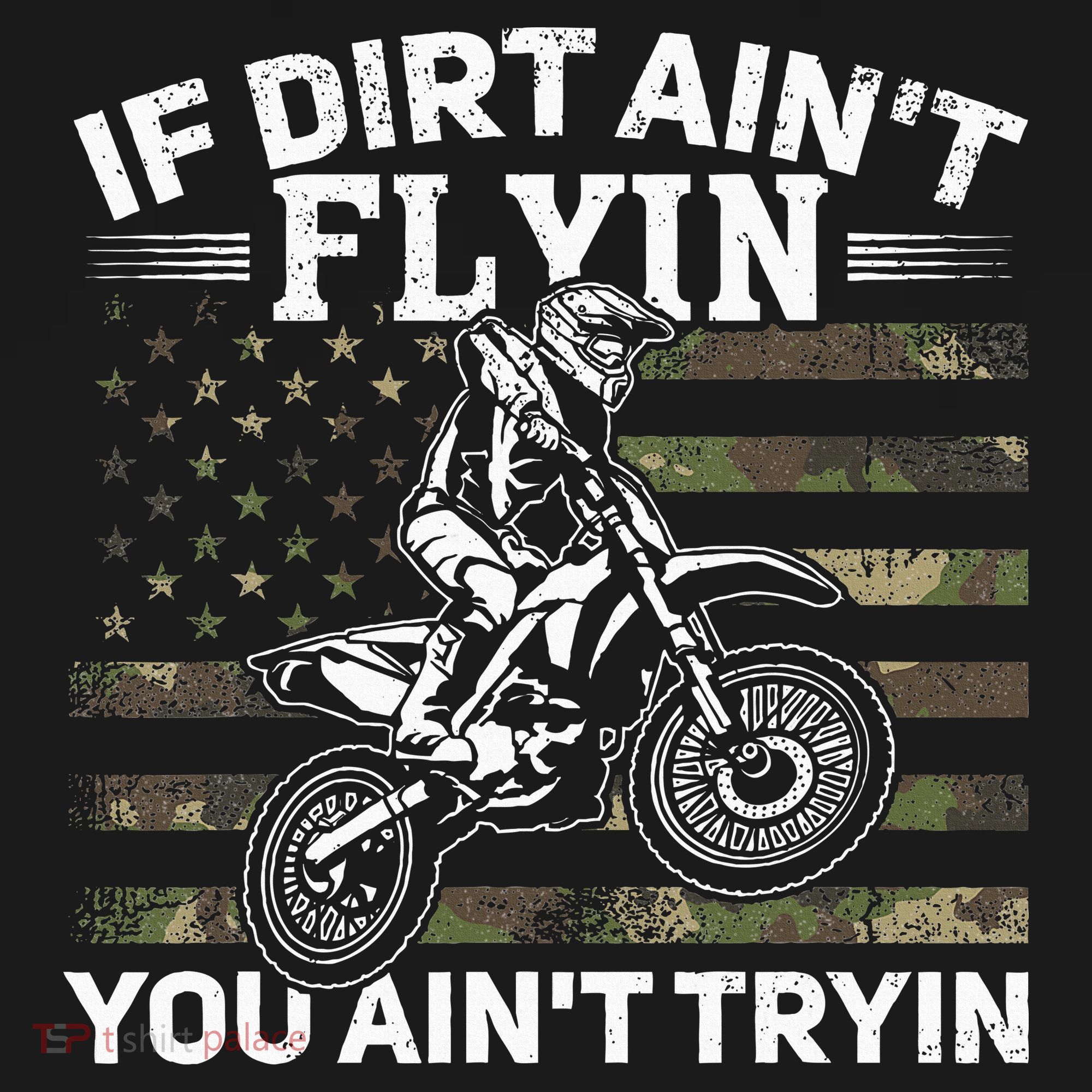 If Dirt AinT Flyin You AinT Tryin Dirt Bike Motocross Toddler Hoodie