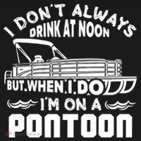 I Don't Always Drink At Noon But When I Do I'm On A Pontoon Backpack thumb 2