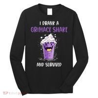 I drank a grimace shake and survived Long Sleeve Shirt thumb 0