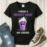 I drank a grimace shake and survived Women's T-Shirt thumb 3