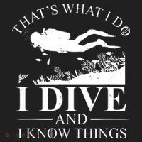 I Dive And I Know Things Scuba Diver Gift Scuba Diving Tumbler thumb 3